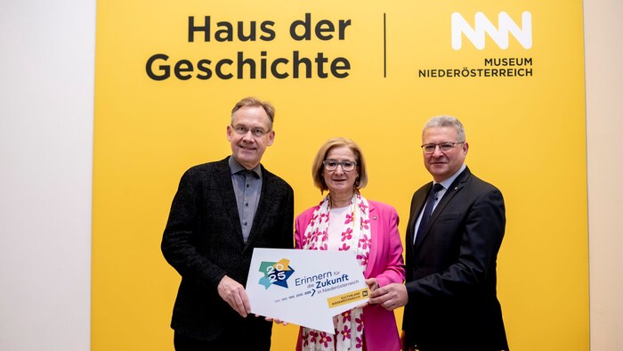 Christian Rapp, Landeshauptfrau Johanna Mikl-Leitner und Hermann Dikowitsch
