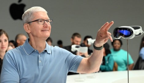 „Er interessiert sich für nichts anderes“, sagt ein Apple-Insider über Tim Cooks Enthusiasmus für Virtual- und Augmented Reality. (Bild: AFP)