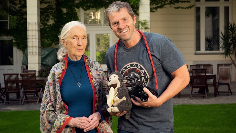 Schätzen einander beruflich und freundschaftlich: Goodall und Baumann. (Bild: Manfred Baumann)