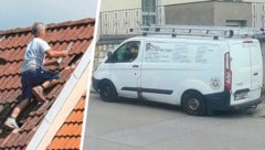 Die Firmen gibt es oft wirklich, aber nicht immer haben sie die amtliche Genehmigung für Umbauten. Derzeit tingeln sie durch die Dörfer auf der Suche nach Bauherren mit wenig Budget . . . (Bild: Krone KREATIV/Dachdeckerpfuscher)