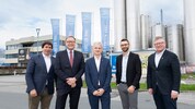 Die Verantwortlichen von Berglandmilch, Tiwag und MCI sind zufrieden mit dem Ergebnis des ...