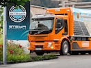 Volvo- und M-U-T-Know-how stecken im elektrifizierten Abfallsammelfahrzeug, das in Arnoldstein und Umgebung im Einsatz ist. (Bild: Krone KREATIV/Markus Wenzel, Volvo Group Austria GmbH)
