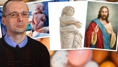 Symbolträchtig: Das Ei steht für Fruchtbarkeit, Auferstehung, Erschaffung der Welt, weiß Christian Gastgeber. Zeus Tochter Helena wurde aus einem Ei geboren, so heißt es, und im Spätmittelalter Christus mit dem Ei vergleichen. (Bild: Krone KREATIV/stock.adobe.com/oeaw.ac.at)