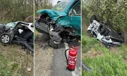 Gleich mehrere Fahrzeuge waren bei dem Horror-Crash beteiligt. Drei Helis standen im Einsatz.