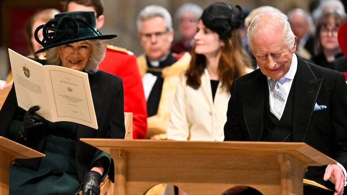 Königin Camilla und König Charles beim traditionellen Maundy Thursday Service in Durham
