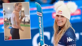 Das Training von Lindsey Vonn hinterlässt Spuren. (Bild: Krone KREATIV/GEPA pictures, instagram.com/lindeyvonn)