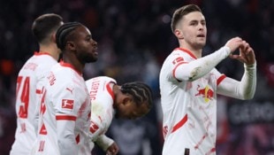 Christoph Baumgartner (rechts) soll Leipzig zu drei Punkten gegen Kiel führen.  (Bild: AFP/APA/Ronny HARTMANN)