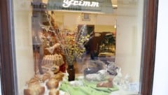 Die bunte Auslage der Bäckerei Grimm in der Kurrentgasse 10 macht Gusto auf Ostern. (Bild: Jöchl Martin)