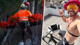 Cybrien Sarrazin kann nach seinem Horror-Sturz wieder trainieren. (Bild: Krone KREATIV/Associated Press, instagram.com/cyprien_sarrazin)