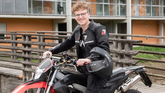 Florian interessiert sich sehr für Autos und für Motorräder. Sein Traumberuf: Kfz-Mechaniker. Er ist jedoch auch offen für andere handwerkliche Lehrberufe.  (Bild: Seebacher Doris)