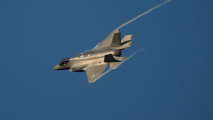 F-35-Kampfjet der US Air Force – Präsident Donald Trump hat Zweifel am amerikanischen Engagement ...