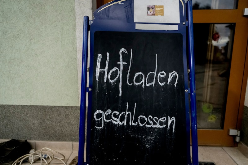Im Hofladen herrschte täglich Hochbetrieb. Kunden und Nahversorger weinten bittere Tränen.  (Bild: Imre Antal)