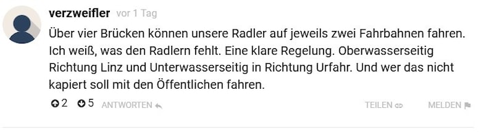 Die Reaktionen und Ideen der „Krone“-Leser in der Diskussion um die Nibelungenbrücke