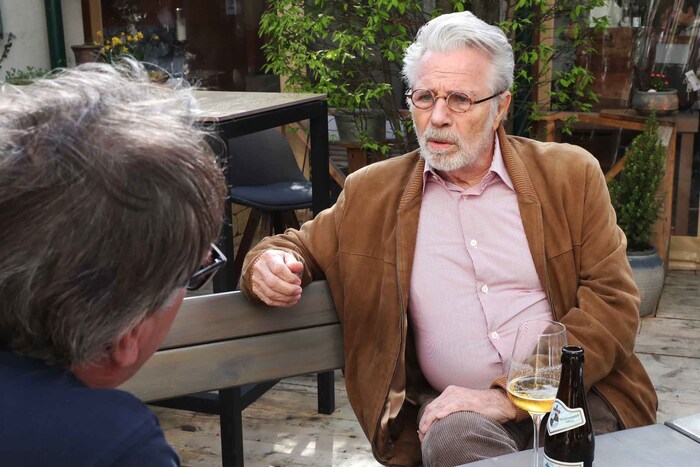 Alexander Rupp und Adi Hirschal haben sich auf Anhieb gut verstanden und trinken auch gerne ein Glaserl gemeinsam. 