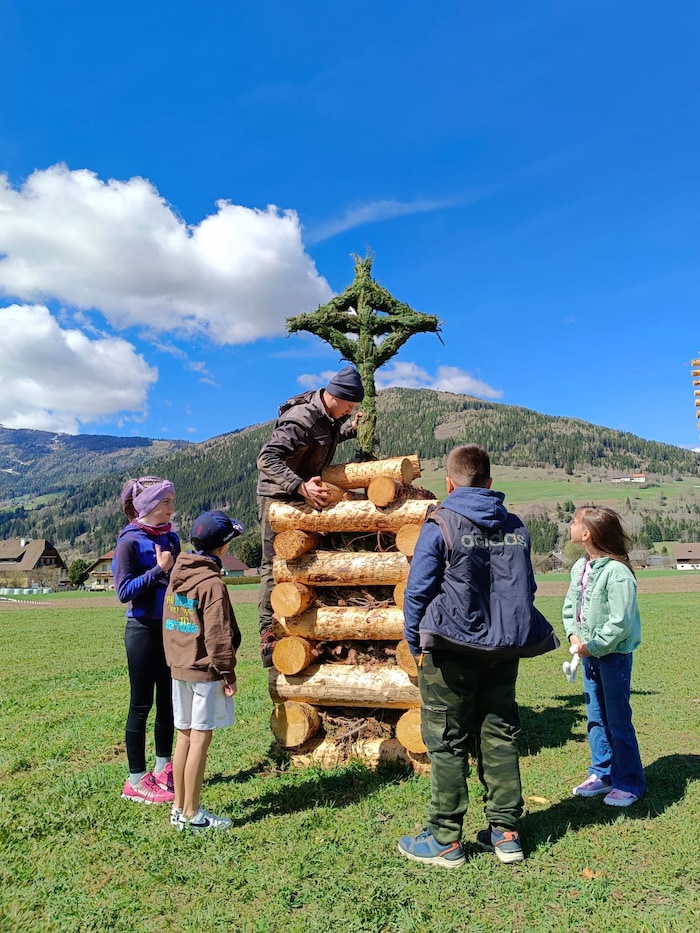 Ein Kinder-Turm durfte nicht fehlen.