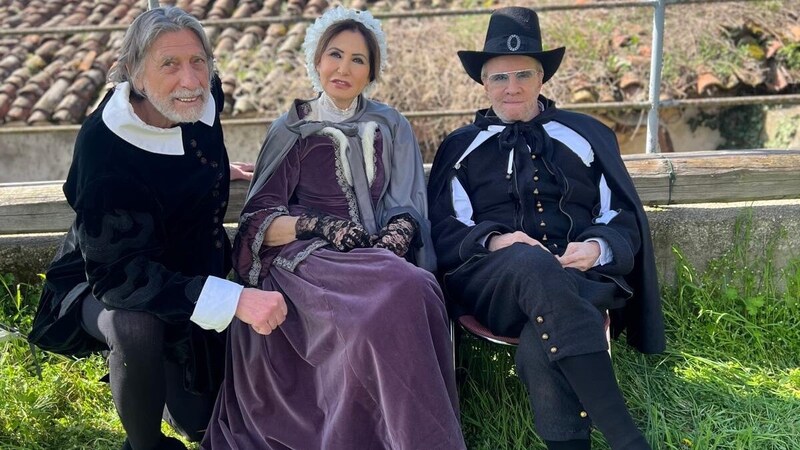 Beim Italien-Dreh: Blecha mit Ruspoli und Lambert.  (Bild: Terra Film)