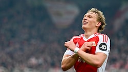 Leopold Querfeld traf zum zwischenzeitlichen 3:2. (Bild: AFP/APA/John MACDOUGALL)