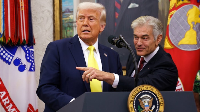 Trotz seines Ernährungsstils bezeichnete Oz den Präsidenten für sein Alter als äußerst ...