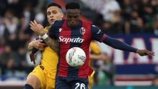 Gegen Bologna zu oft im Hintertreffen: Inter Mailands Lautaro Martínez