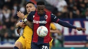 Gegen Bologna zu oft im Hintertreffen: Inter Mailands Lautaro Martínez (Bild: AP/Michele Nucci)