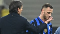Marko Arnautovic und sein Team erlebten einen bitteren Abend. (Bild: AFP/APA/Isabella BONOTTO)