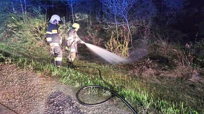 Ursache für den Brand dürfte ein pyrotechnischer Gegenstand gewesen sein.