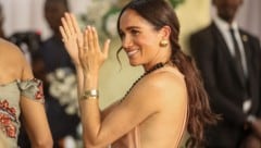 Herzogin Meghan teilte ein Video ihres überraschenden und zuckersüßen Besuchs zu Ostern. (Bild: APA/AFP/Kola SULAIMON)
