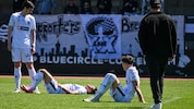 Enttäuschte Bregenzer nach dem 0:1 daheim gegen den FAC.