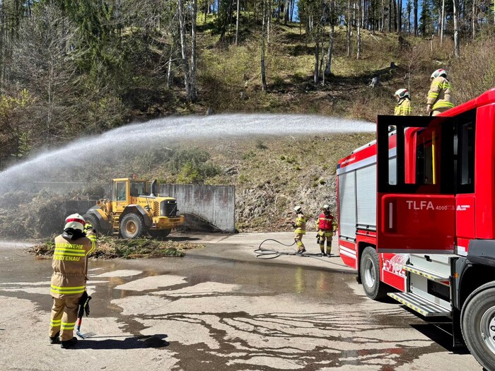 Ein Glimmbrand in Faistenau.