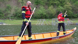 Und sie gingen nicht baden: Zillentraining auf dem Badesee.