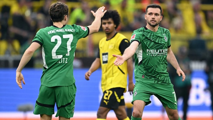 Kevin Stöger (rechts) dürfte weiter für Mönchengladbach spielen.