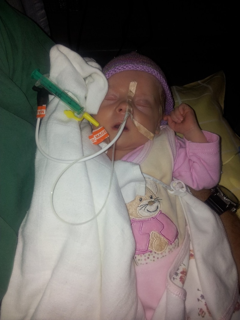 Sophie musste nach der Geburt drei Monate im Krankenhaus bleiben.  (Bild: Privat)