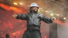 Musiklegende Shaggy beim Top of the Mountain in Ischgl (Bild: krone.tv)