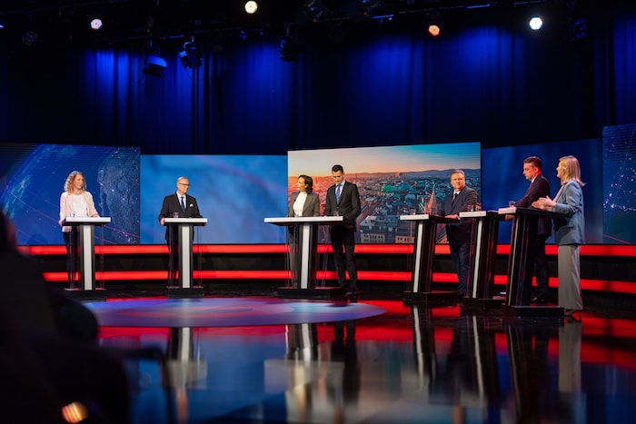 Karl Mahrer (ÖVP), Judith Pühringer (Grüne), Dominik Nepp (FPÖ), Bürgermeister Michael Ludwig ...