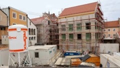 Die Baustelle in Braunau schreitet voran. (Bild: Pressefoto Scharinger/Daniel Scharinger)