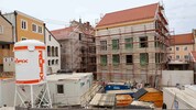 Die Baustelle in Braunau schreitet voran.