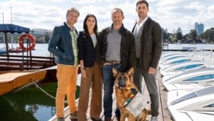 Von links: Alfred Dorfer; Doris Golpashin; Maximilian Brückner; Ferdinand Seebacher mit ...