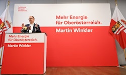 Martin Winkler will mit „Mehr Energie für Oberösterreich“ antreten. Links und rechts das ...