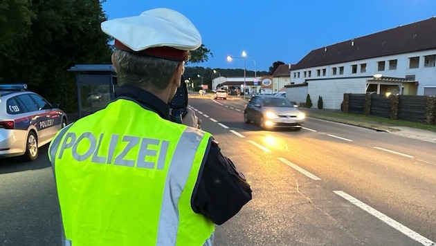 Weg vom Gas: Die Polizei überwachte die Geschwindigkeit.