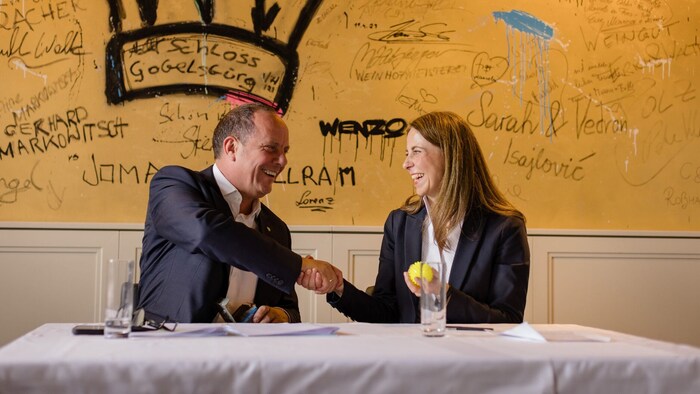 Einigung in Gleisdorf zwischen Christoph Stark und Katharina Schellnegger. 