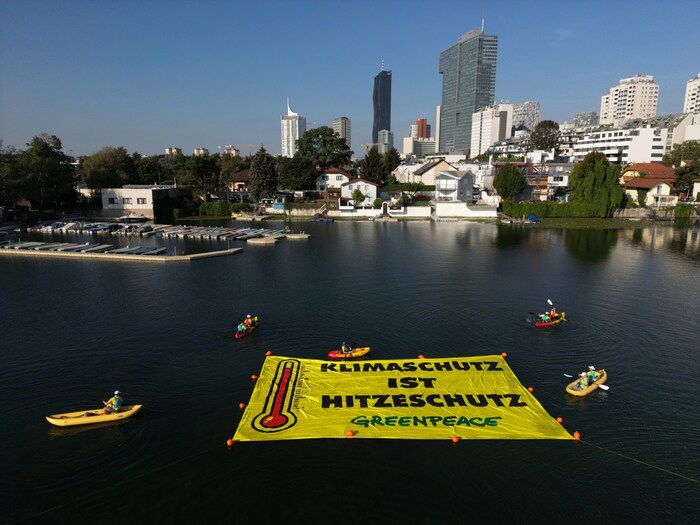 Greenpeace warnt vor den Auswirkungen der Hitze.