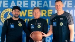 Co-Trainer Mehmet Sütcü, Cheftrainer Stefan Manzana Marina, Co-Trainer Roman Kienast