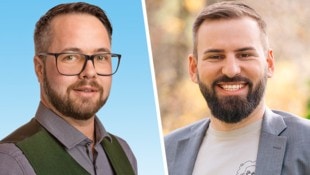 Wolfgang Breitenbrunner (links) wird Bürgermeister von Rohr, Markus Amreich (Grüne Stallhofen) ist enttäuscht.  (Bild: Krone KREATIV/Martin Streckel, Puhek)