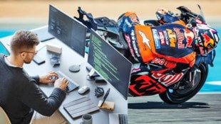 Kräfte gebündelt: Die Aufgaben der zwei in die Insolvenz geschlitterten IT-Firmen wurden nun in die KTM-Gruppe integriert. (Bild: Krone KREATIV/stock.adobe.com/Seventyfour, KTM Images/Polarity Photo)