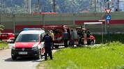Einsatzkräfte im Bereich des Fundortes nahe des Wörgler Bahnhofes.