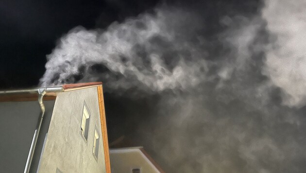 Nachbarn wurden auf den Brand aufmerksam. (Bild: Freiwillige Feuerwehr Deutschfeistritz)
