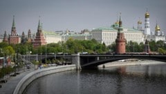 Der Blick auf den Kreml in Moskau