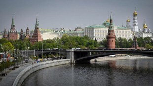 Der Blick auf den Kreml in Moskau