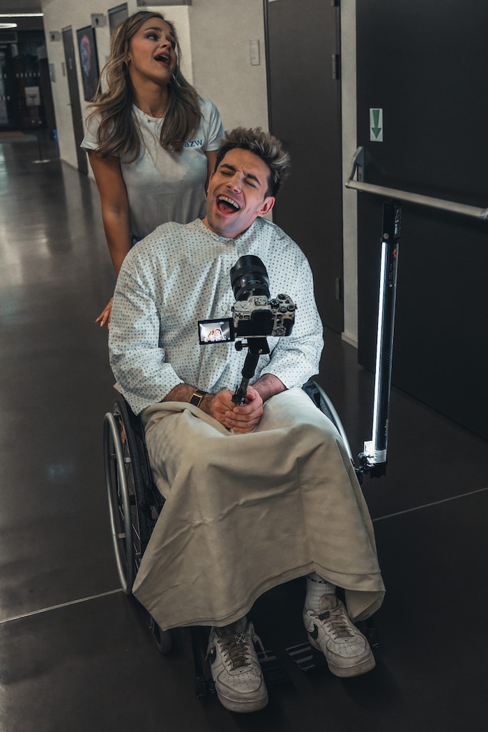 Alexander Eder hielt kurzerhand die Kamera selbst. 