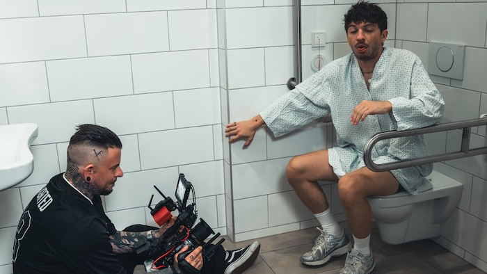 Rian zeigte sein schauspierisches Talent. 